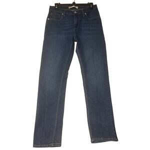 Levi's 502 Denim Relaxed Blue Jeans Youth Size 16 REG 28x28 Blue Pockets Zip Fly